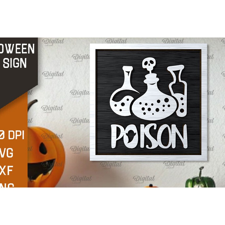 Set accesorii decorative, Intrahome, plywood, 3mm-4mm, culoare wenge, dimensiune 15x15cm