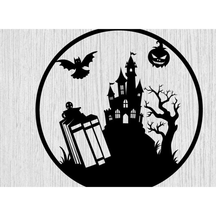 Matrita pentru taiare laser, Intrahome, model de Halloween, 40x50 cm