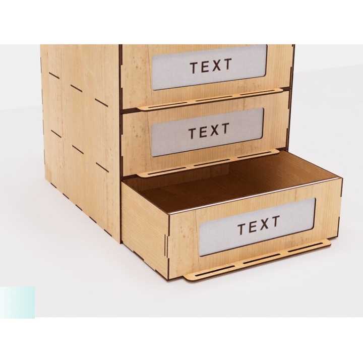 Organizator Intrahome, set 20x20cm, placaj xilo 3mm-4mm