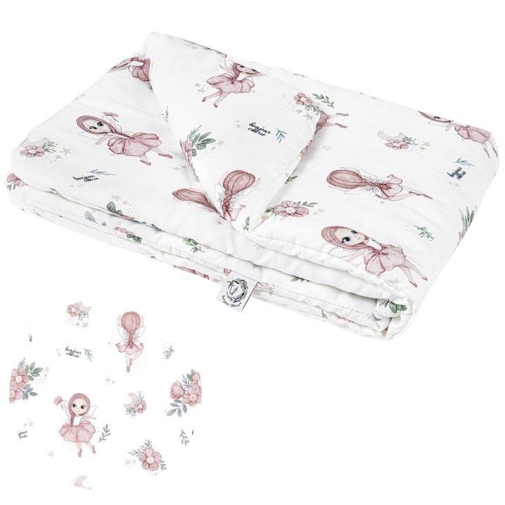 Paturica, Bonjour Cherie, 75x100 cm, 100% prémium pamut, antiallergén, 6-18 hónapos babáknak