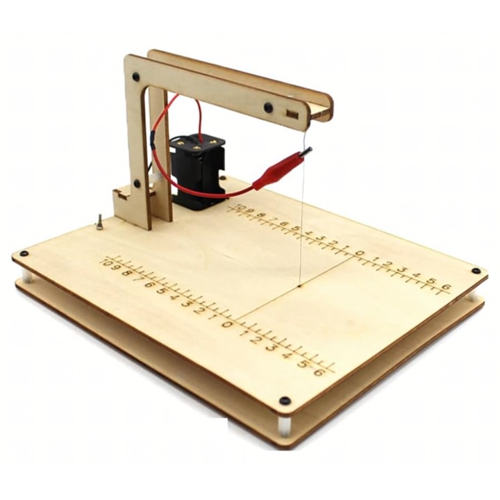 Aparat pentru taierea polistirenului si a spumei, Zola, cu fir incalzit, alimentare baterii, 21.5 x 17.7 x 13.5 cm, lemn
