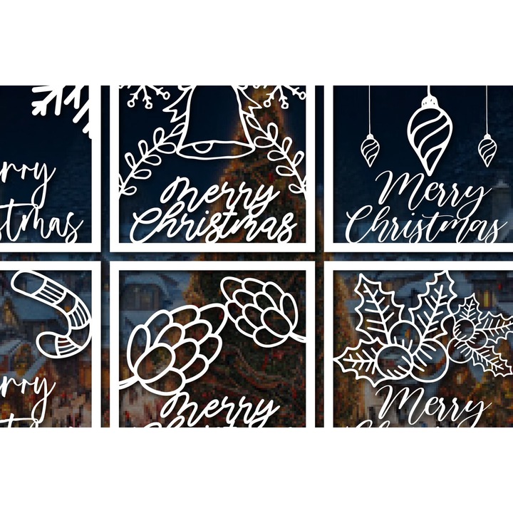 Set felicitari din carton, Intrahome, 3mm-4mm, 20x20cm