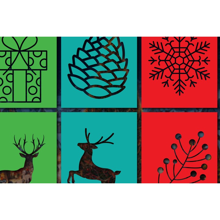 Set felicitari din carton, Intrahome, 3mm-4mm, 20x20cm