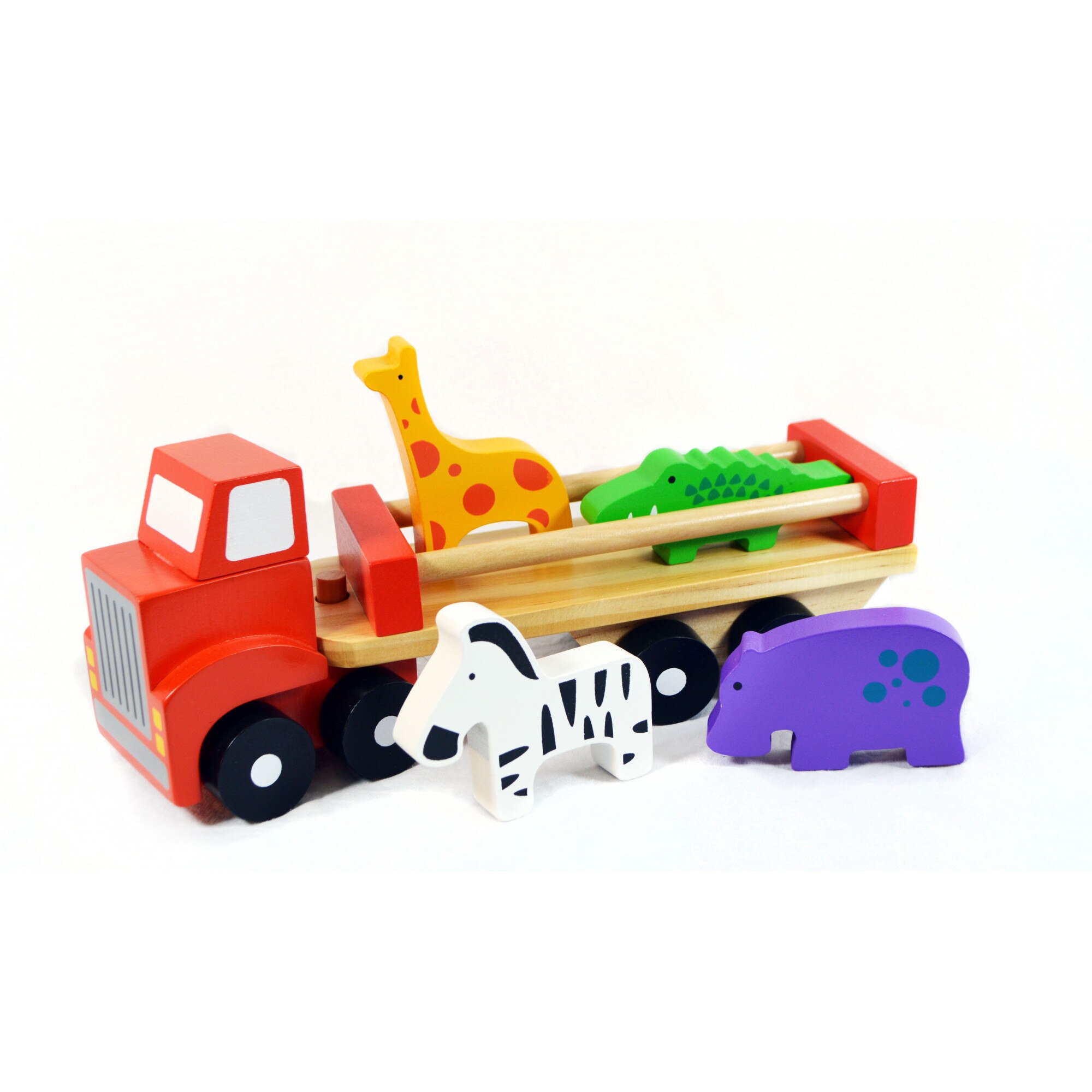 Camionul de transport animale salbatice din lemn