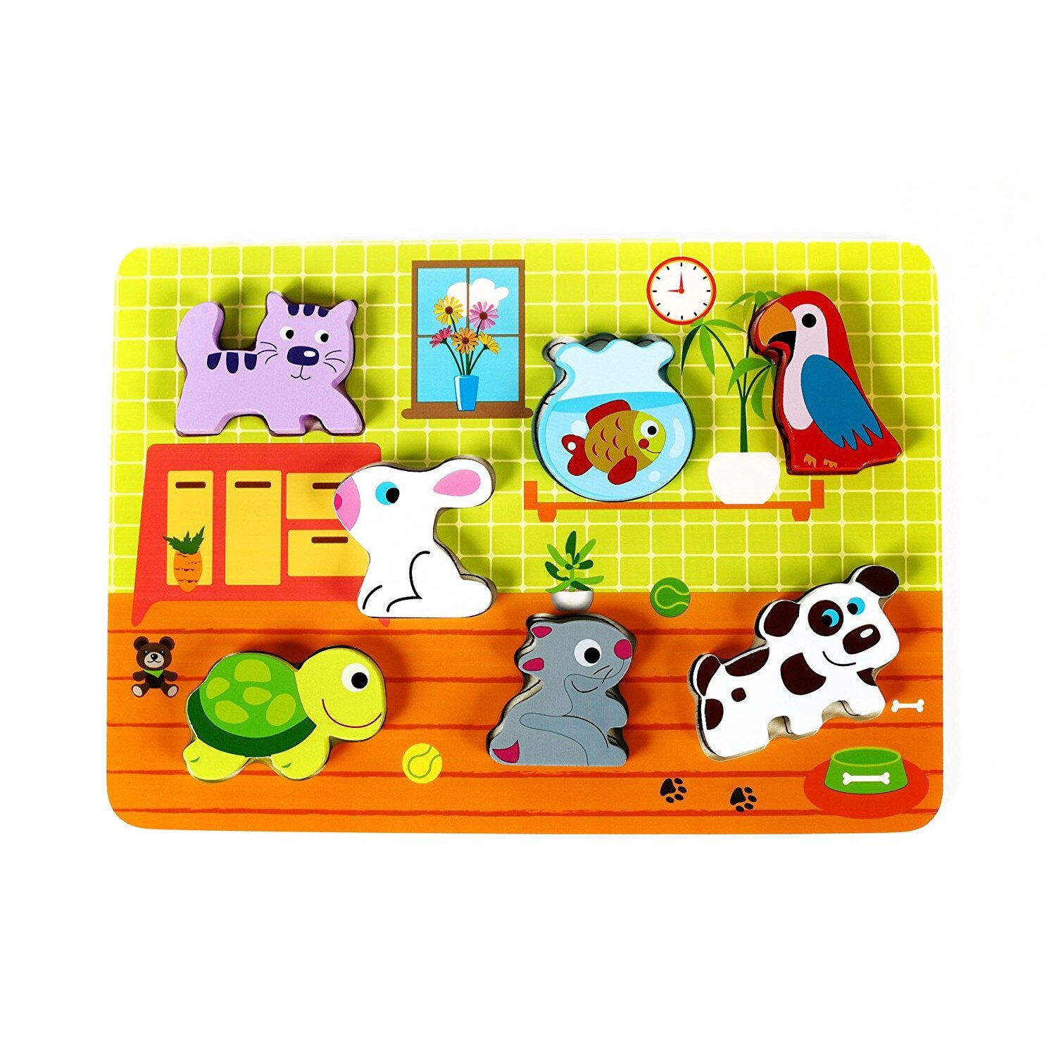 Puzzle lemn Animale de companie