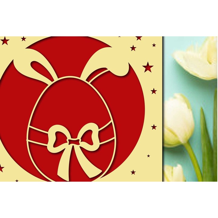 Felicitari set, Intrahome, plywood 3mm-4mm, 20x20cm, pentru proiecte DIY