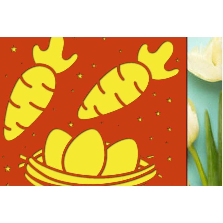 Felicitari set, Intrahome, plywood 3mm-4mm, 20x20cm, pentru proiecte DIY