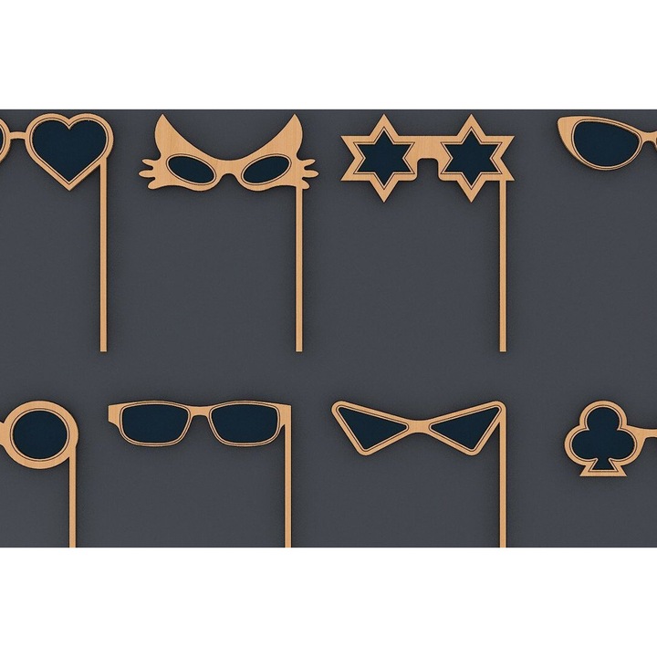 Placi lemn, Intrahome, plywood 3mm-4mm, 20x20cm, set