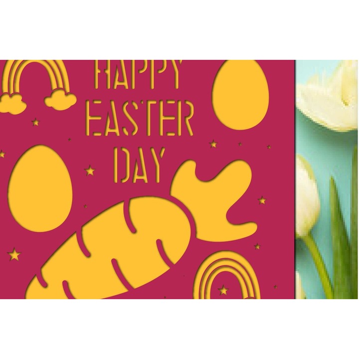 Felicitari set, Intrahome, plywood 3mm-4mm, 20x20cm, pentru proiecte DIY