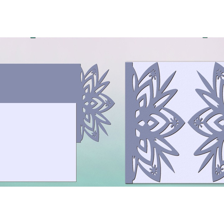 Plicuri din plywood 3mm-4mm, Intrahome, set 20x20cm, ideal pentru decorare si proiecte DIY