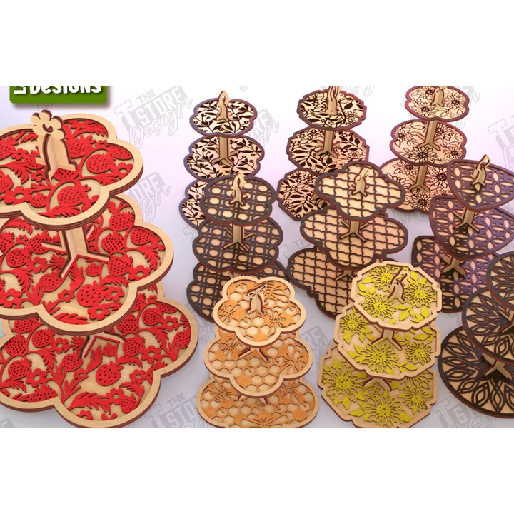 Placi lemn, Intrahome, plywood 3mm-4mm, 20x20cm, set de 2 bucati