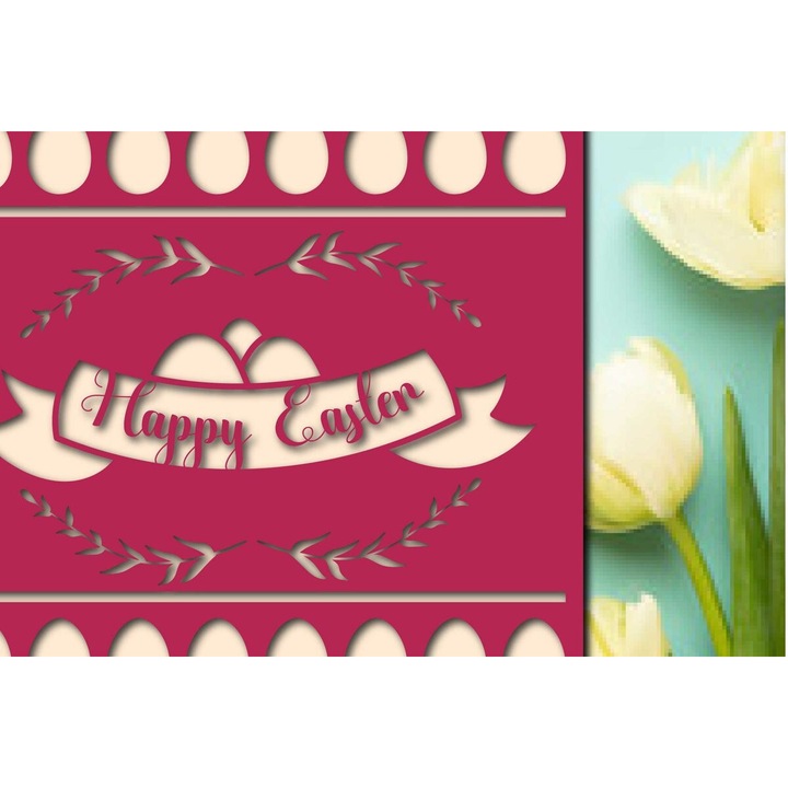 Felicitari set, Intrahome, plywood 3mm-4mm, 20x20cm, pentru proiecte DIY