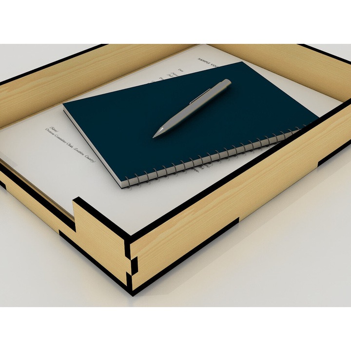 Suporturi articole birou, Intrahome, plywood 3mm-4mm, 20x20cm, set