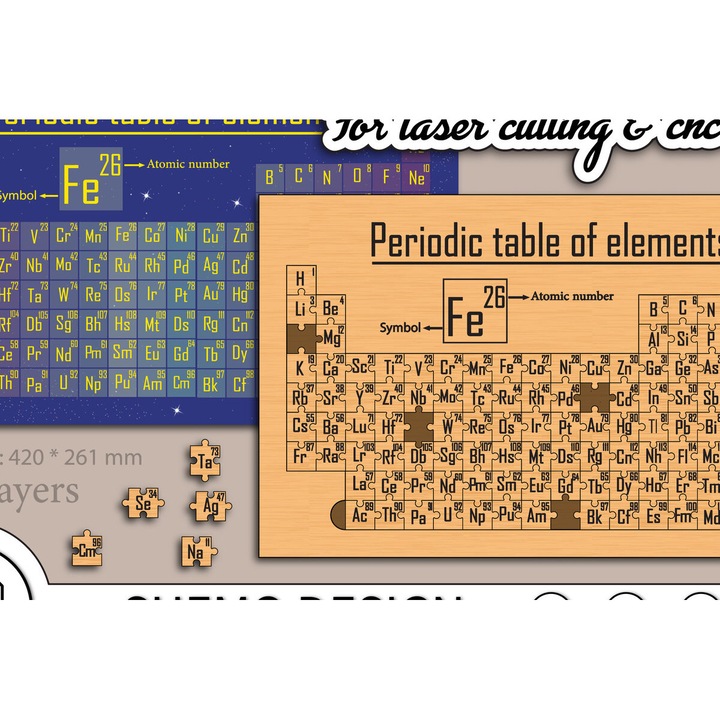 Placi lemn, Intrahome, plywood 3mm-4mm, 45x45cm, set