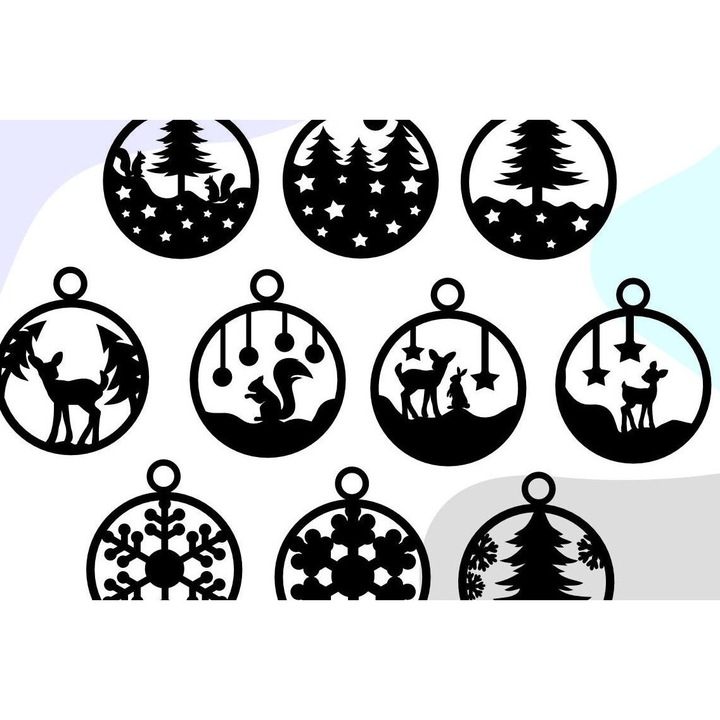 Set de artizanat, Intrahome, paie de Craciun, din plywood 3mm-4mm, 6x6cm