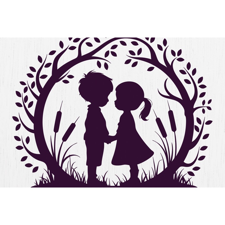 Plywood 3mm-4mm, Intrahome, decoratiuni camera copilului, 40x30cm, set