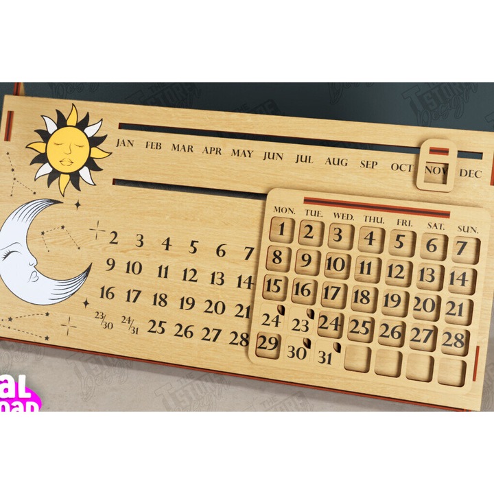 Agenda din plywood 3mm-4mm, Intrahome, 20x20cm, design personalizat, fabricata in Grecia