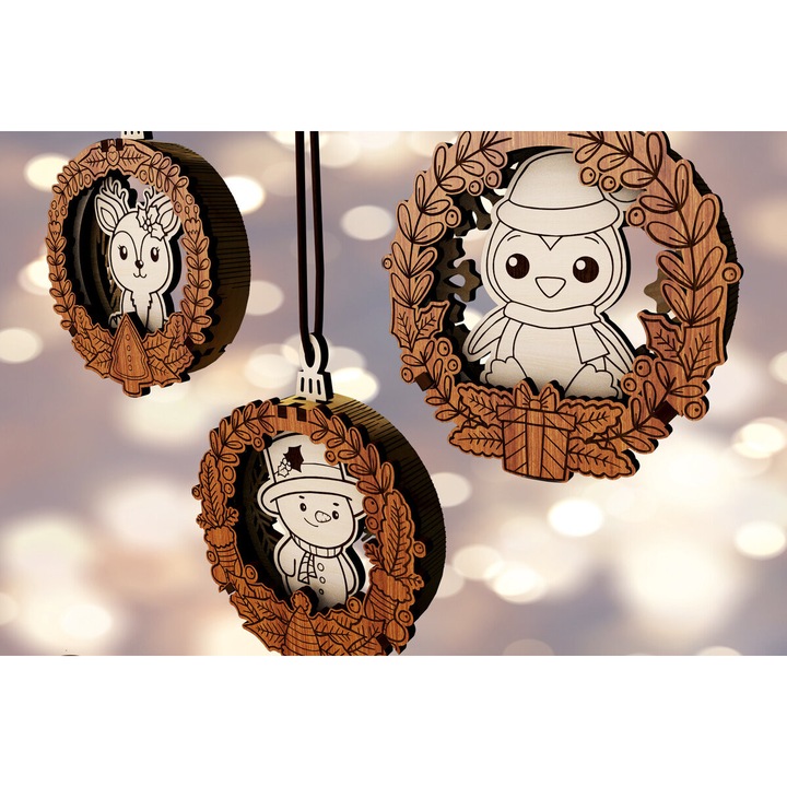 Placa decorativa din plywood, Intrahome, wenge, 3mm-4mm, 3x2cm