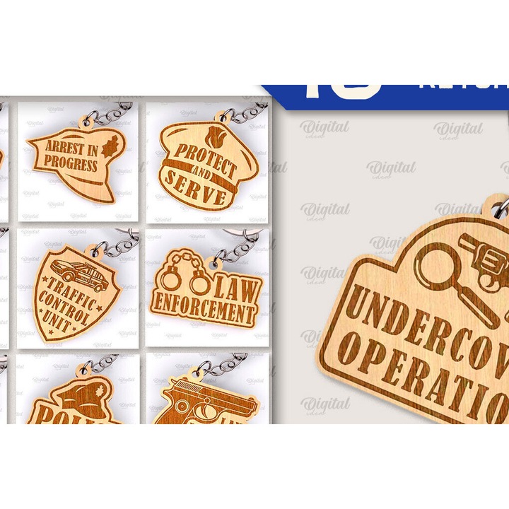 Placi lemn, Intrahome, plywood 3mm-4mm, set, 5x5cm