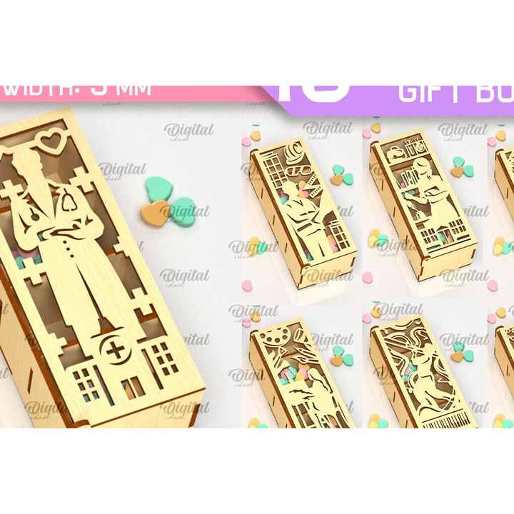 Placi lemn, Intrahome, plywood 3mm-4mm, 20x20cm, set de 2 bucati