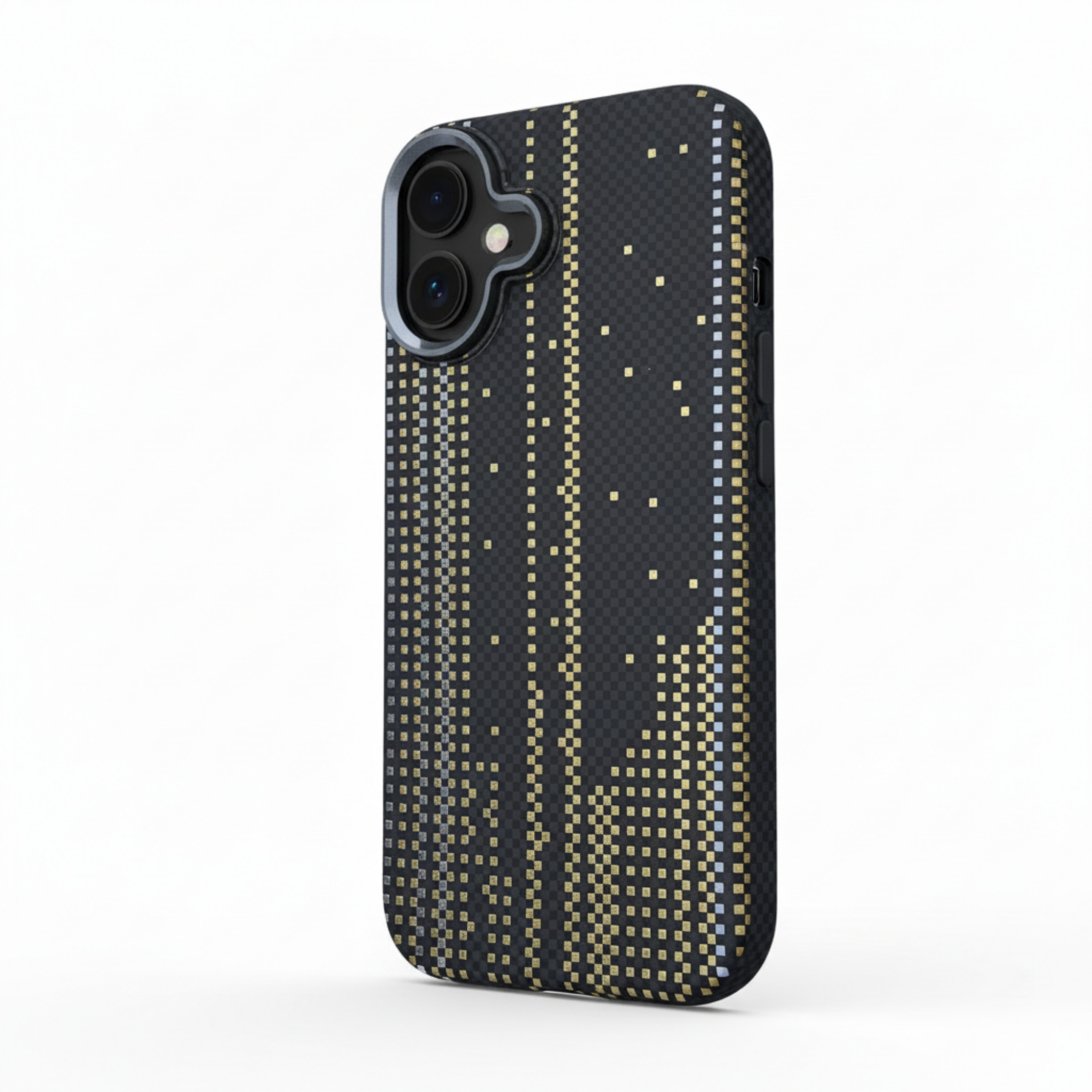 Husa Premium pentru iPhone 17, Policarbonat, Efect fosforescent, functie MagSafe, Ultra Slim, Neagra