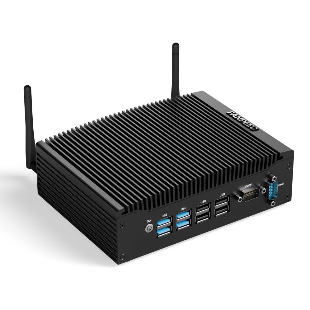 Mini PC FANPEEC, Core I5-8350U, 16GB RAM, 256GB SSD, fără ventilator ...