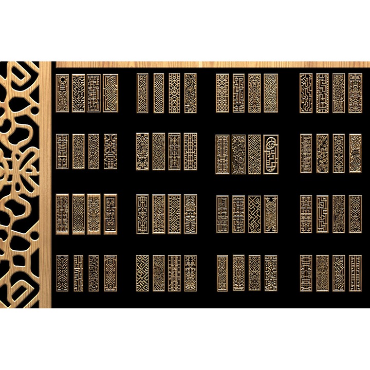 Placi lemn, Intrahome, plywood 3mm-4mm, 20x20cm, set