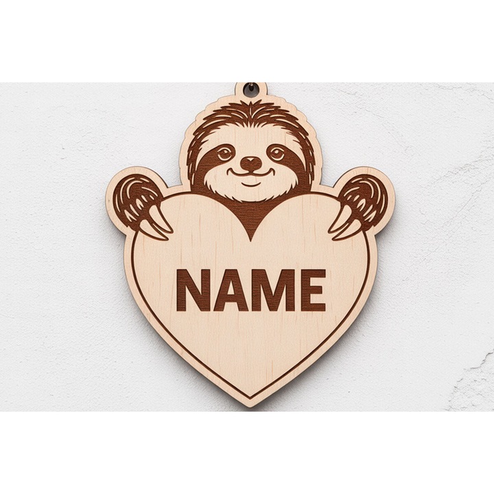 Breloc din lemn plywood 3mm-4mm, Intrahome, design unic, 5x5 cm, set