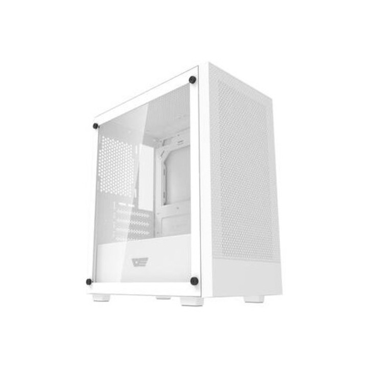 Кутия за компютър darkFlash M305, Mini Tower, 325x195x387mm, страничен панел от закалено стъкло, поддръжка на M-ATX, ITX