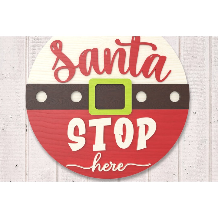 Decoratiune Craciun, Intrahome, Lemn 20 x 20 cm