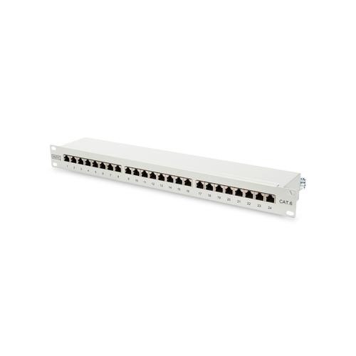 Patch Panel Cat.6, 24xRJ45 STP, gri, ecranat, Digitus