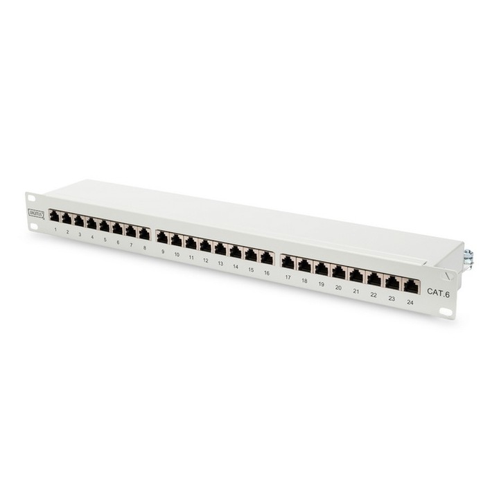 Digitus 19'' CAT6 24-portos STP patch panel