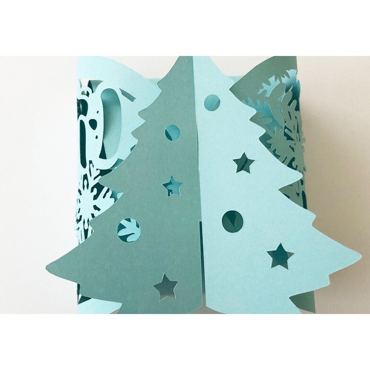 Sablon decorativ din lemn, Intrahome, 3mm-4mm, 5x11cm, pentru proiecte DIY