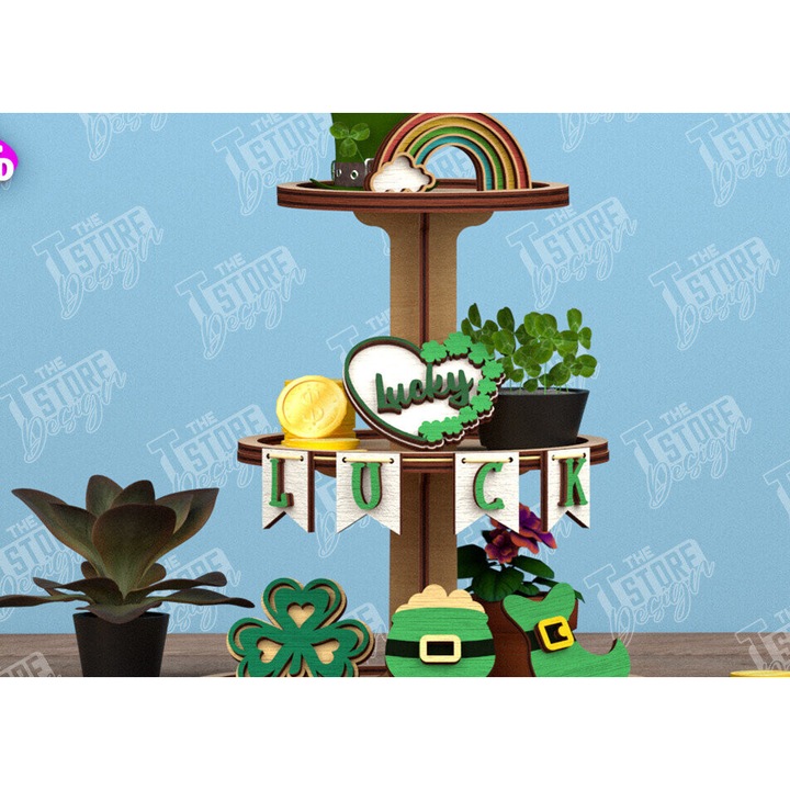 Tava de servire, Intrahome, plywood 3mm-4mm, 20x20cm, set