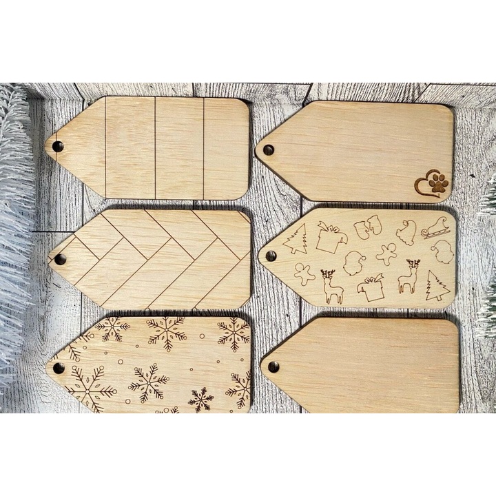 Placi lemn, Intrahome, plywood 3mm-4mm, 20x20cm, set