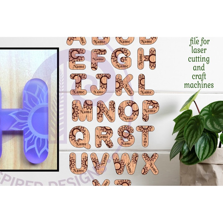 Set de jocuri educative, Intrahome, plywood 3mm-4mm, 20x20cm, tema floarea-soarelui