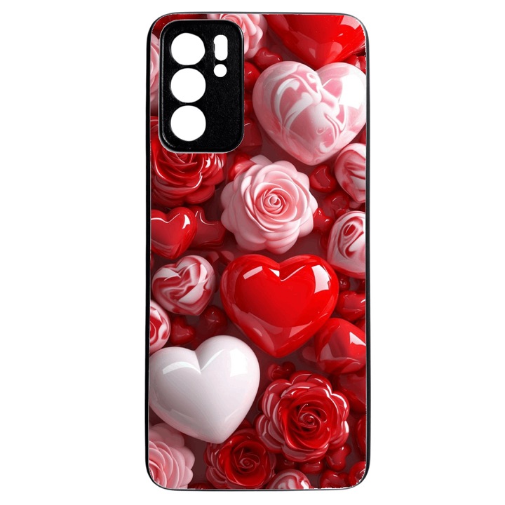 Husa Soft TPU compatibila cu Oppo Reno 6 5G, LOVE Design