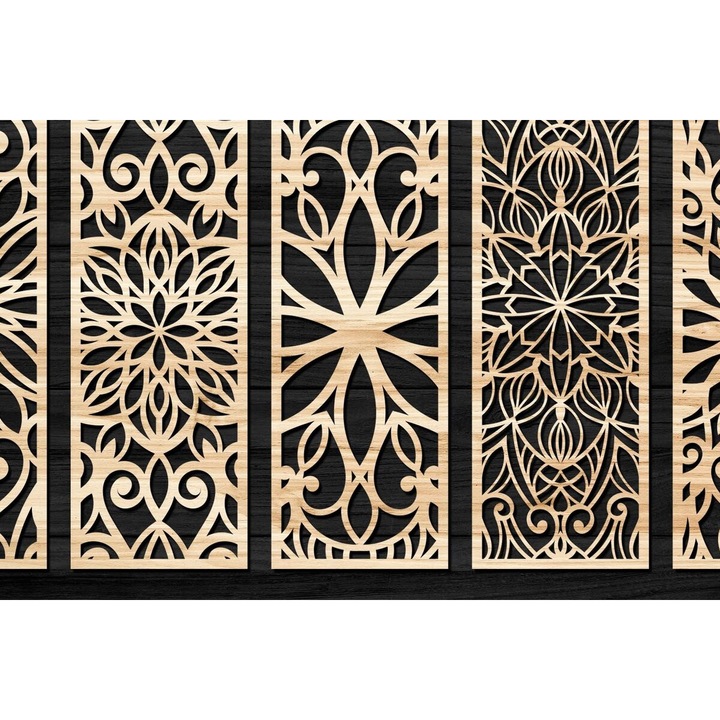 Placi decorative, Intrahome, set 3mm-4mm, 40x30cm, din plywood