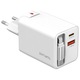 Încărcător Retea 4smarts Flex Jojo, 65W, 3A, 2x USB-C, 1x USB-A, Alb, 65x65x30mm