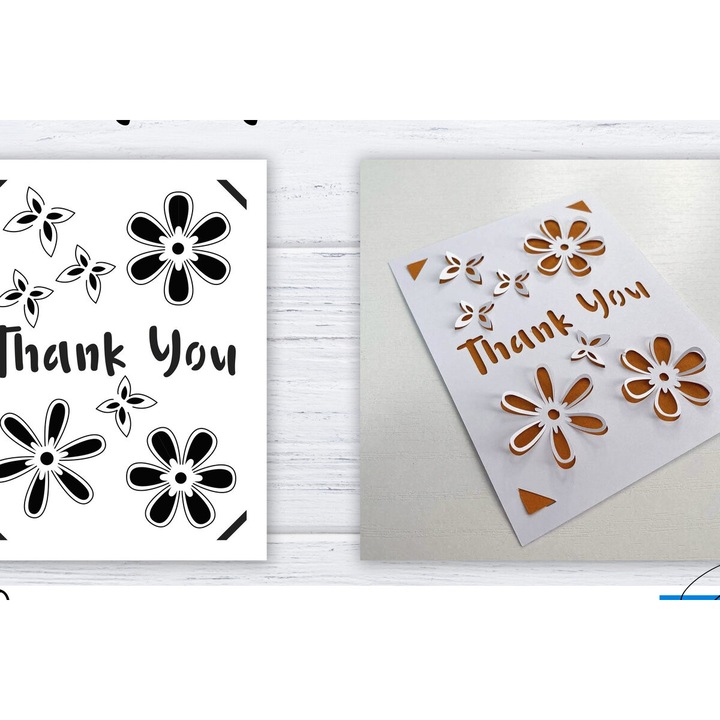 Felicitari, Intrahome, plywood 3mm-4mm, 20x20cm, set