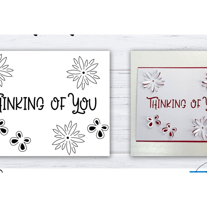 Felicitari, Intrahome, plywood 3mm-4mm, 20x20cm, set