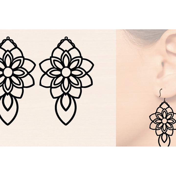 Set de artizanat, Intrahome, plywood 3mm-4mm, 5x5cm, natural