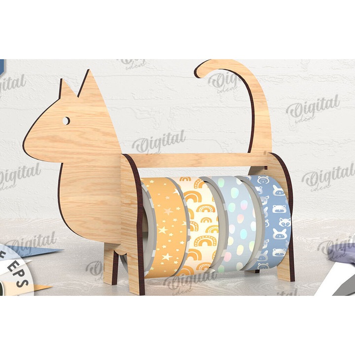 Organizator din lemn plywood 3mm-4mm, Intrahome, 20x20cm, set