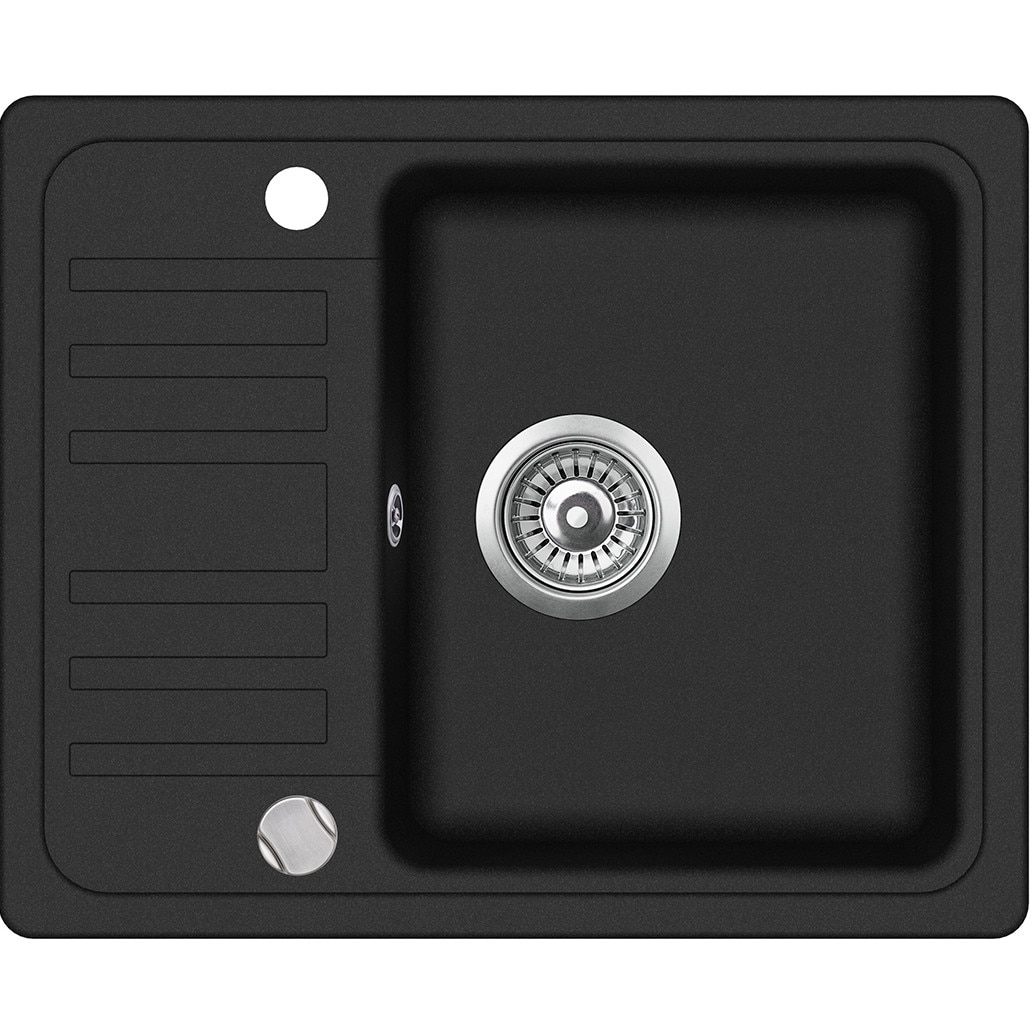 Chiuveta bucatarie Aquasanita, Notus SQ102-601AW, silicsana, negru