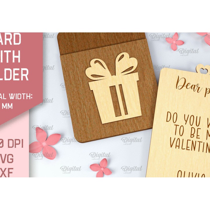 Felicitari, Intrahome, Intra apo xylo plywood 3mm-4mm, 20x20 cm