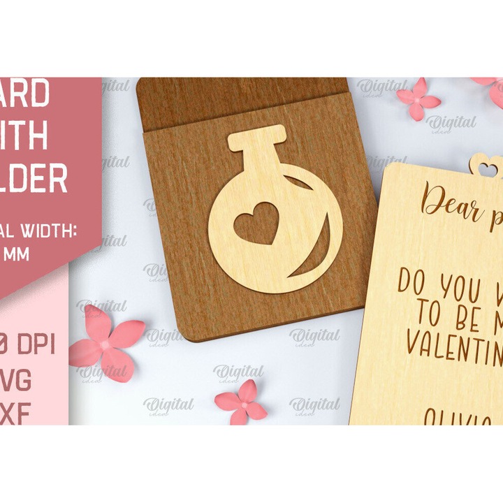 Felicitari, Intrahome, Intra apo xylo plywood 3mm-4mm, 20x20 cm