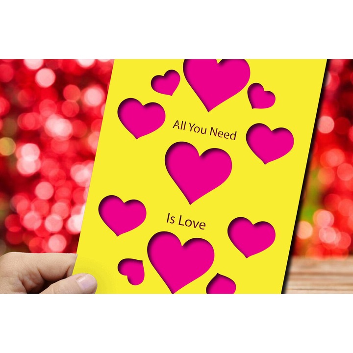 Felicitare, Intrahome, Intra apo xylo plywood 3mm-4mm, 20x20 cm