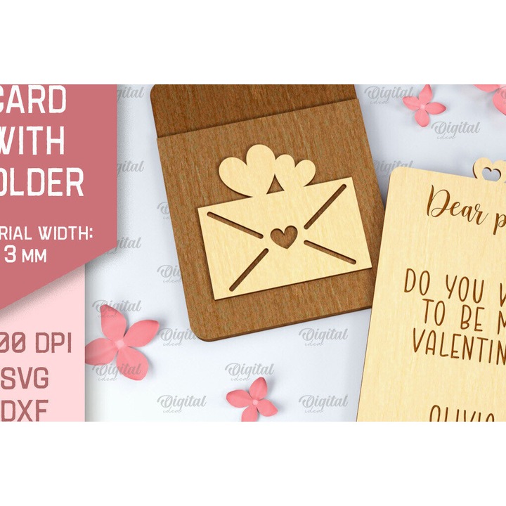 Felicitari, Intrahome, Intra apo xylo plywood 3mm-4mm, 20x20 cm