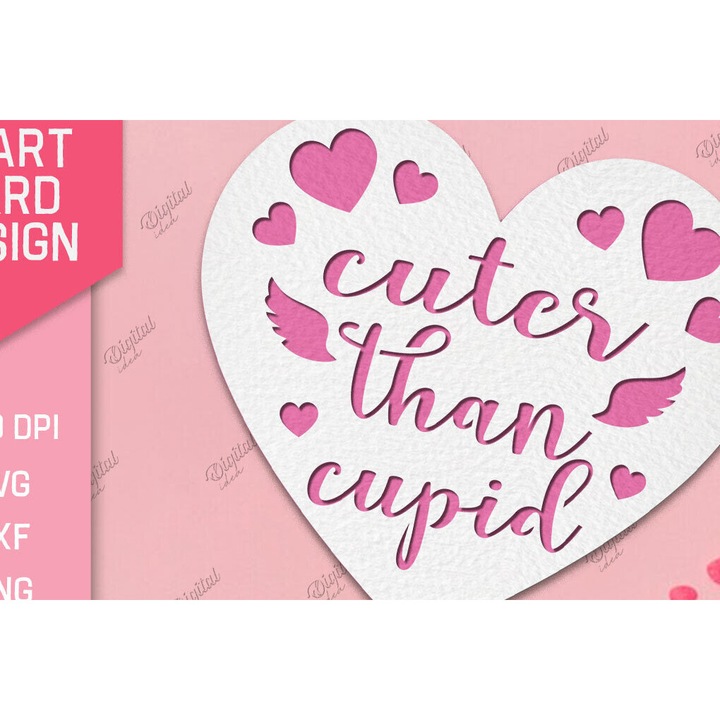 Felicitare, Intrahome, Valentine Heart, 20x20 cm