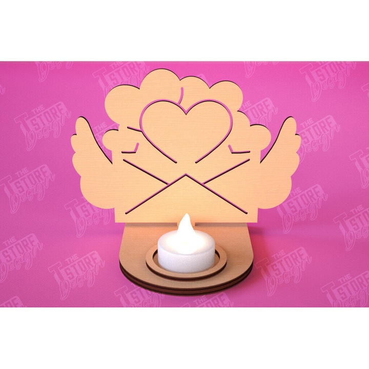 Suporturi lumanari, Intrahome, Intra apo xylo plywood 3mm-4mm, 20x20 cm